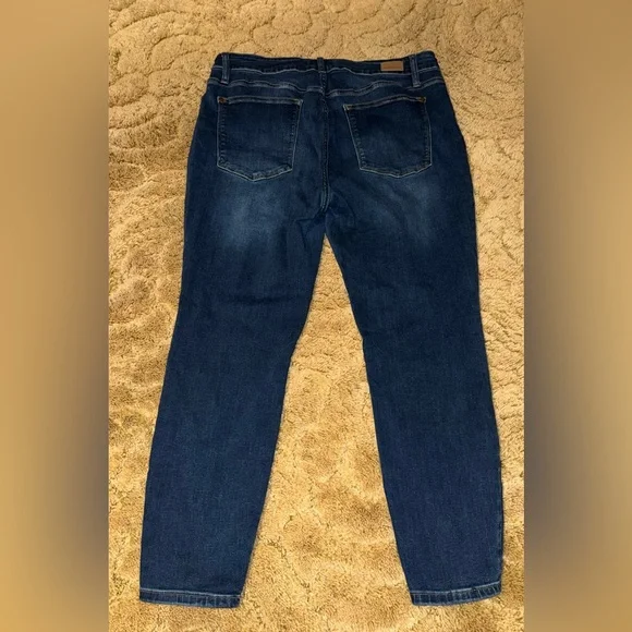 Judy Blue Dark Blue Skinny Jeans with Front Seam - Picture 4 of 6